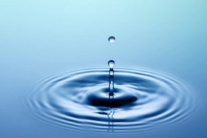 water drop with ripples