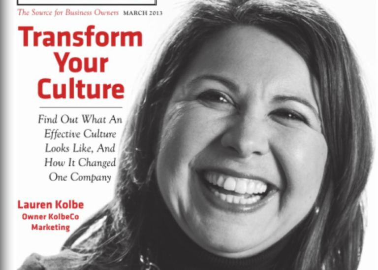 culture article with Lauren Kolbe on cover