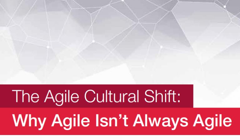 image saying agile cultural shift and agile isn't always agile
