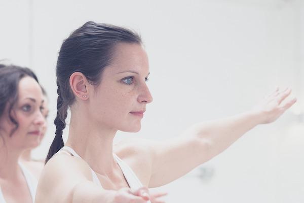 woman in ballet posture