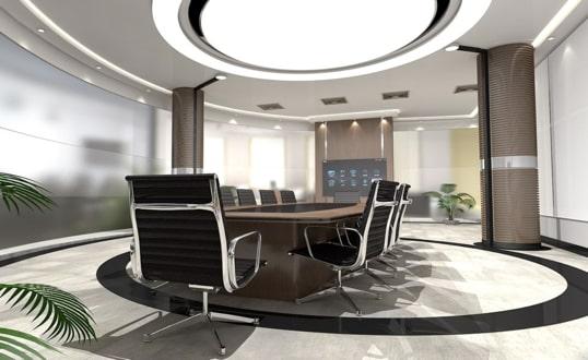 fancy executive conference room